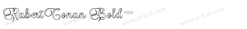 RabertConan Bold字体转换 RabertConan Bold字体转换